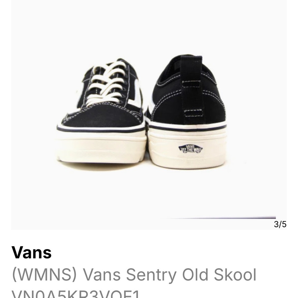 Vans Black and White Classic Sneakers
